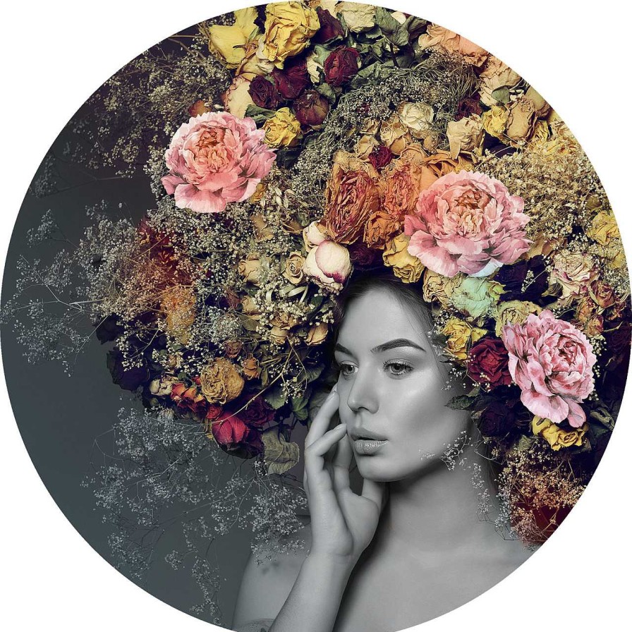 PRO ART Glasbild Woman & Flowers Ii | Glasbilder