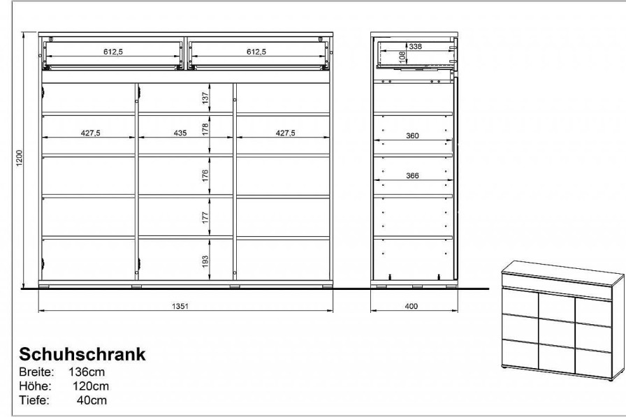 GERMANIA Schuhschrank Landos | Schuhschranke