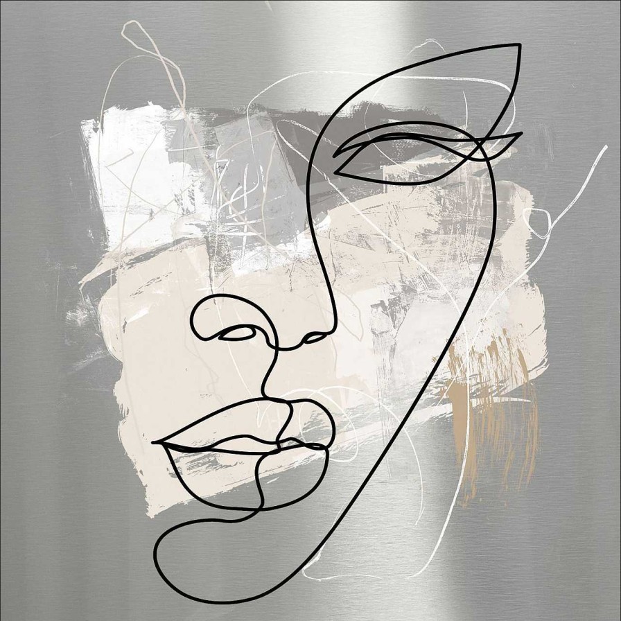 PRO ART Aludibondbild Face Lines Vi | Metallbilder