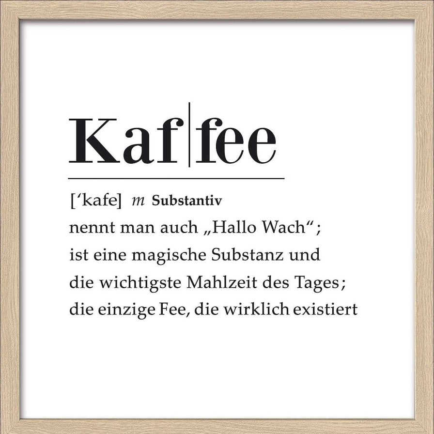 PRO ART Gerahmtes Bild Kaffee | Holzbilder