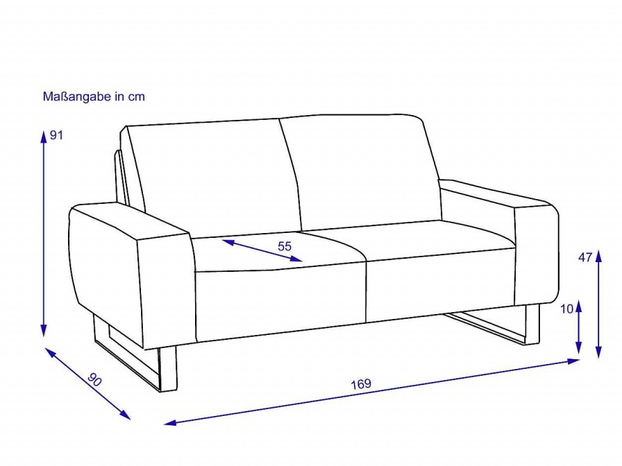 LOFT Sofa 2 Sitzer Imani | Einzelsofas