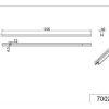 TRIO-Leuchten Schiene 100Cm Duoline | Zubehor