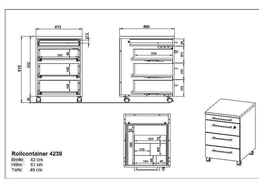 GERMANIA Rollcontainer Agenda | Container