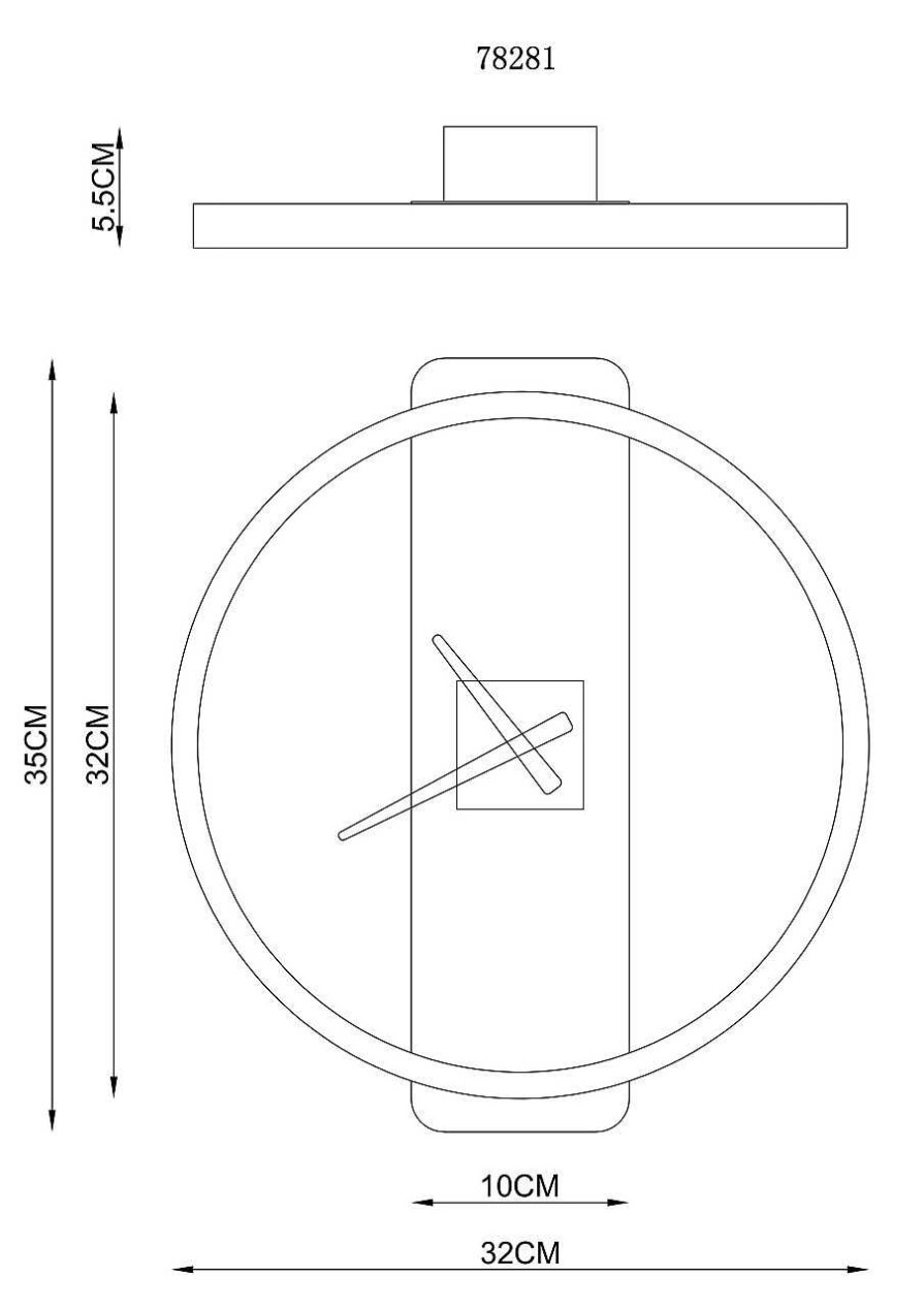 GLOBO Lighting Wanduhr Sussy | Uhren