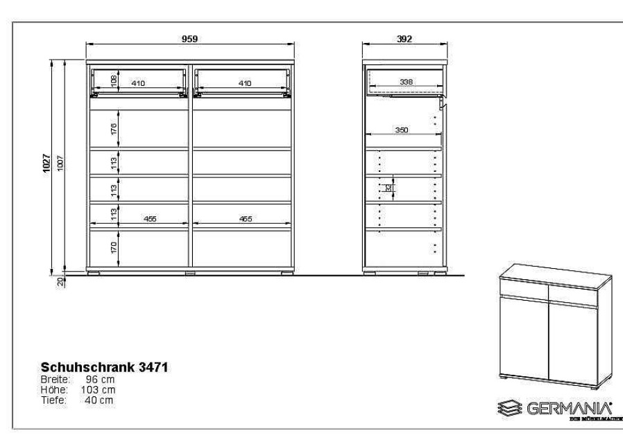 HARPER Schuhschrank Harper Gent | Schuhschranke Und -Regale