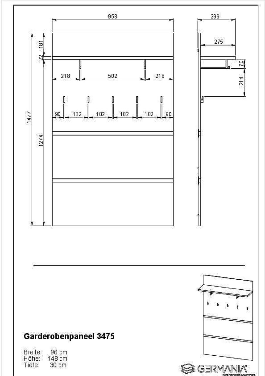 HARPER Wandgarderobe Harper Gent | Wandgarderoben & Paneele