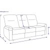 Sonstige Sofa 3 Sitzer Fm-3255-3 | Einzelsofas