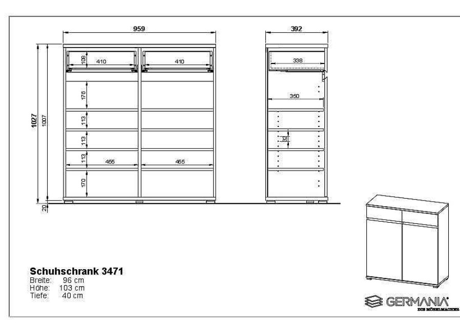 HARPER Schuhschrank Harper Gent | Schuhschranke