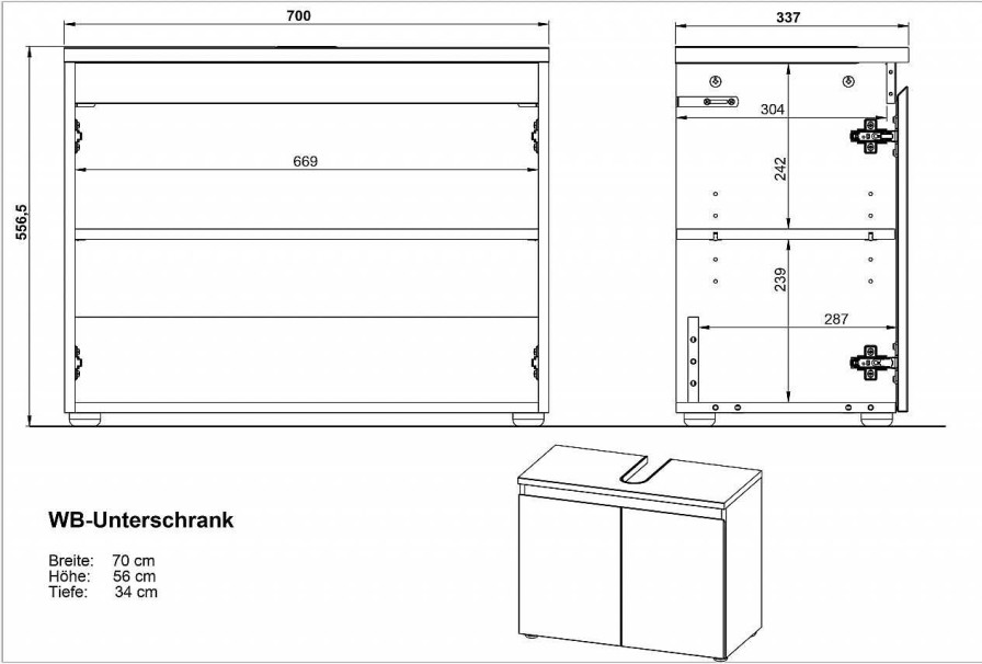 vito Unterschrank Vito Mayor | Waschbeckenunterschranke