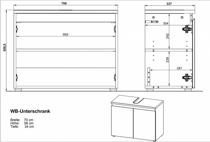 vito Unterschrank Vito Mayor | Waschbeckenunterschranke