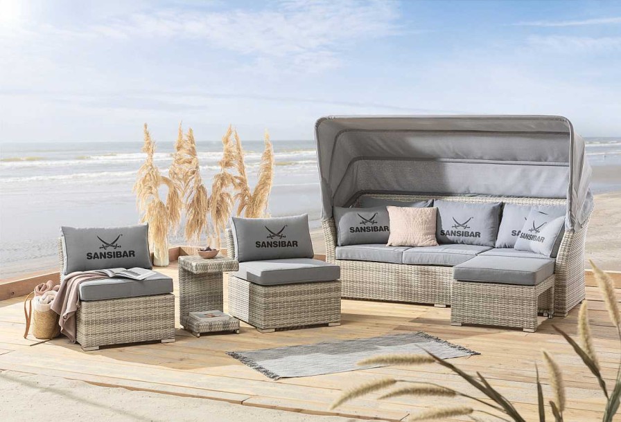 SANSIBAR Gartensofa Sansibar 3-Sitzer Wyk | Loungemobel